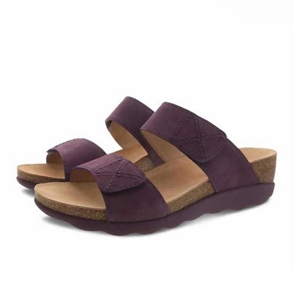 NEW DANSKO MADDY MILLED NUBUCK SANDALS IN PURPLE 39 EU 8.5-9 US - Picture 3 of 11